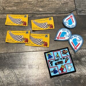 Bundle of 8 badges patches. Girl guides of Canada 2003 2005 2007